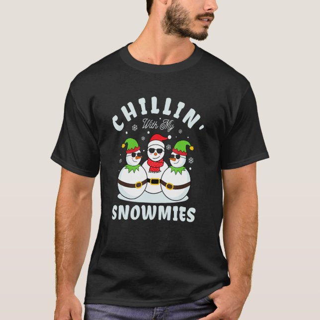 Camiseta Chillin com Meus Snowmies (Frente)