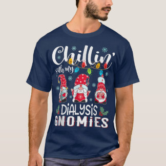 Camiseta Chillin Com Minha Enfermeira Leve Do Xmas Em Diáli