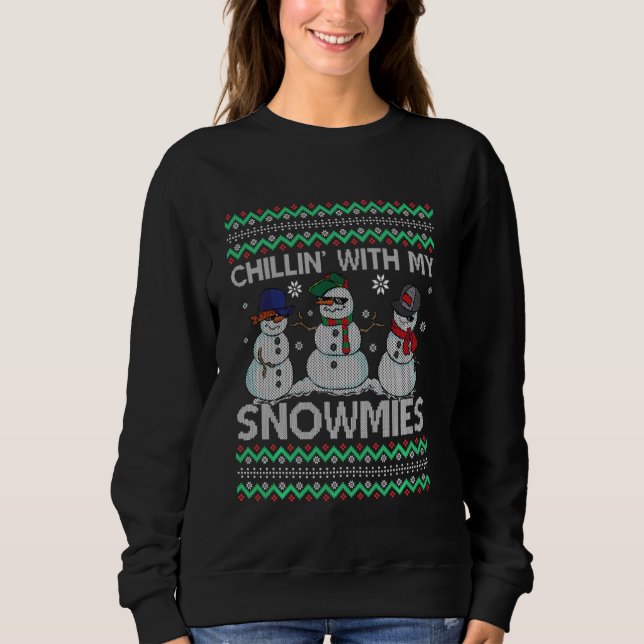 Camiseta Chillin Com Minha Neve Engraçado Cristo Feio (Frente)
