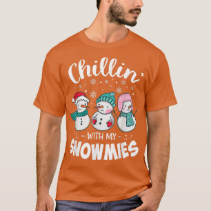 Camiseta Chillin Com Minha Neve Mulheres De Natal Te
