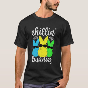 Camiseta Chillin Com Minha Páscoa Infantil Bunnies Dia 2022