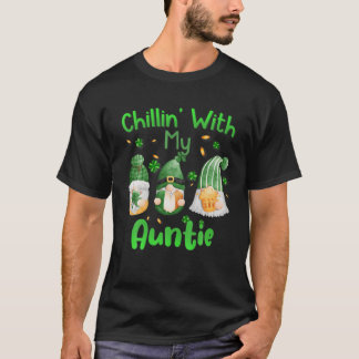 Camiseta Chillin Com Minha Tia Xadrez Verde Rua Gnomos Patr