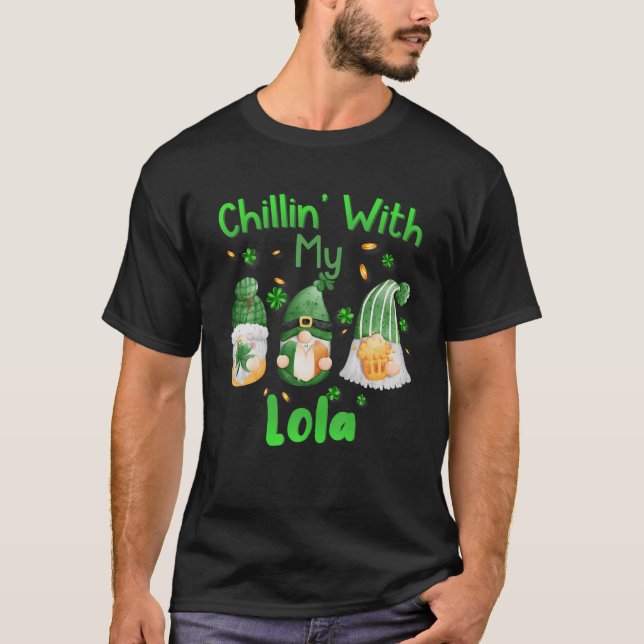 Camiseta Chillin Com Minha Xadrez Lola Verde, Rua Patrick (Frente)