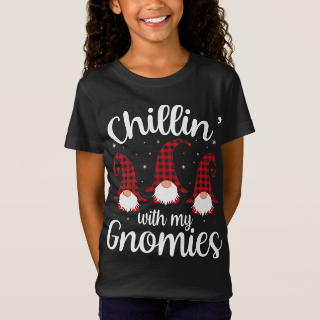 Camiseta Chillin' Com O Meu Fantasma Buffalo Red Xadrez Chr (Frente)
