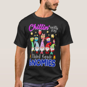 Camiseta Chillin Com O Meu Terceiro Natal Gnomos