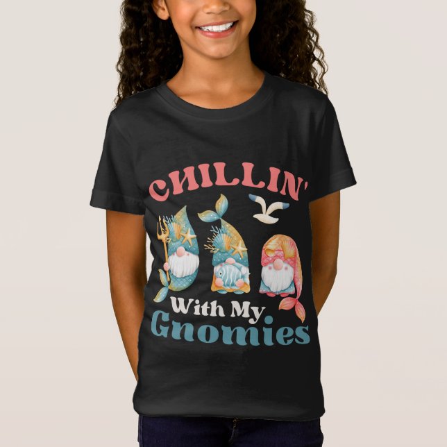 Camiseta Chillin com os meus genomas da sereia do Oceano (Frente)