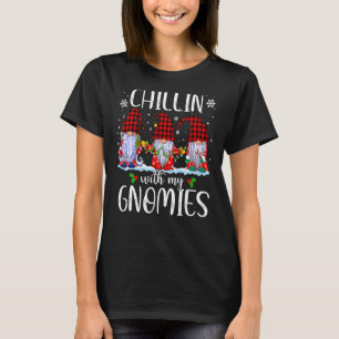 Camiseta Chillin Com Os Meus Gnomos De Natal Buffalo R