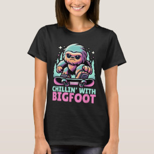 Camiseta Chillin' Com Snowboa, Esportes Alpinos De Inverno