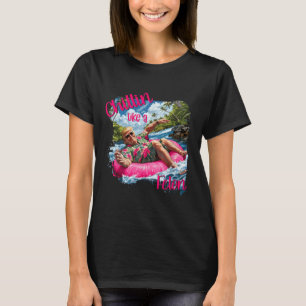 Camiseta Chillin Como Um Felon Engraçado Shirt Summer Trum