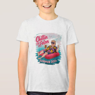 Camiseta Chillin Como Um Felon Engraçado Trump Para O Presi