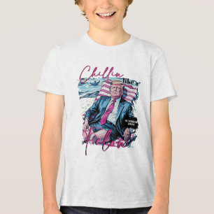 Camiseta Chillin Como Um Felon Funny Trump Presidente
