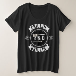 Camiseta Chillin e Grillin Funny Outdoor Summer CHURRASCO