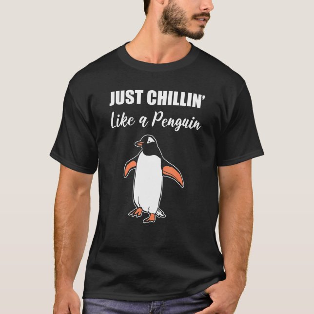 Camiseta Chillin Like Penguin Chill Pessoa (Frente)