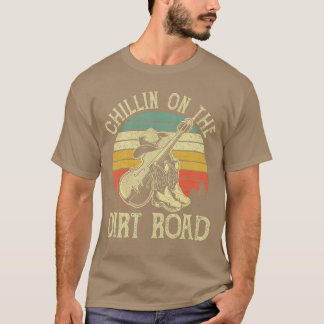 Camiseta Chillin Onhe Dirt Road Vida Ocidental Rodeio País 