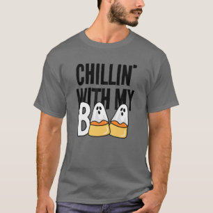 Camiseta Chillin' With My Boo Candy Corn Funny Kids Adults