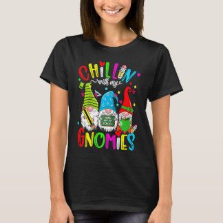 Camiseta Chillin With My Gnomies 100th Day of School Gnomes