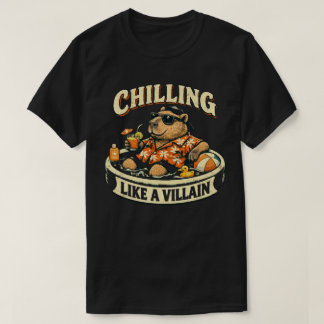 Camiseta Chilling Like a Villain Funny Bear Summer Pool 