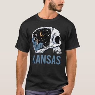 Camiseta Chilling Skeleton - Kansas