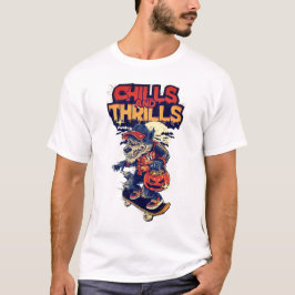 Camiseta Chills & Thrills Spooky Halloween Graphic Tee