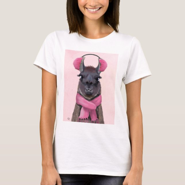 Camiseta Chilly Llama Pink (Frente)