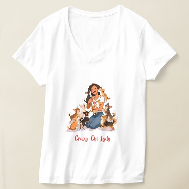 Camiseta Chimigos - Louca da Chi - Mãe de Chihuahua (Postura )
