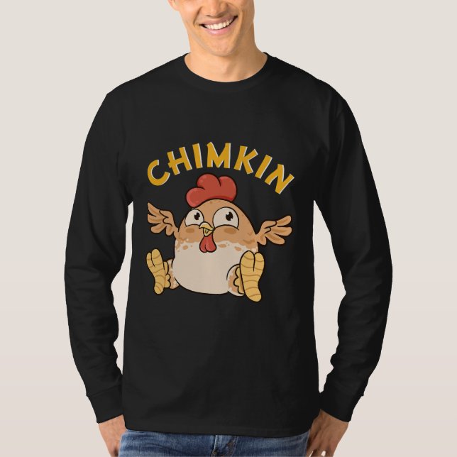 Camiseta Chimkin Fat Derpy Chicken Meme   (Frente)