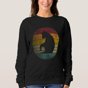 Camiseta Chimp Chimpanzee - Vintage - Retro Silhou Vestido