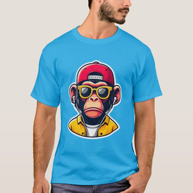 CAMISETA CHIMP NA CASA 8 (Frente)