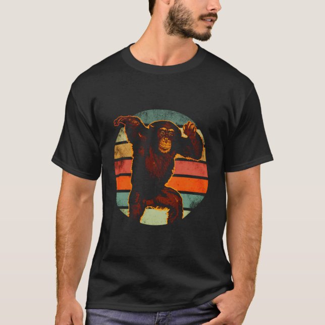 Camiseta Chimpanzé Chimp Bonobo Ape Primate Macaco (Frente)