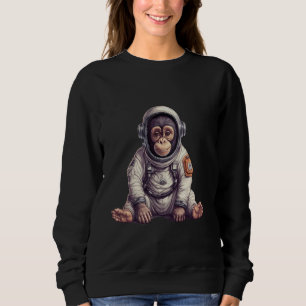 Camiseta Chimpanzé Cinto No Fato Espacial Macaco-Macaco-Mac