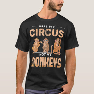 Camiseta Chimpanzé Circus Zoo Macaco Macaco-Macaco