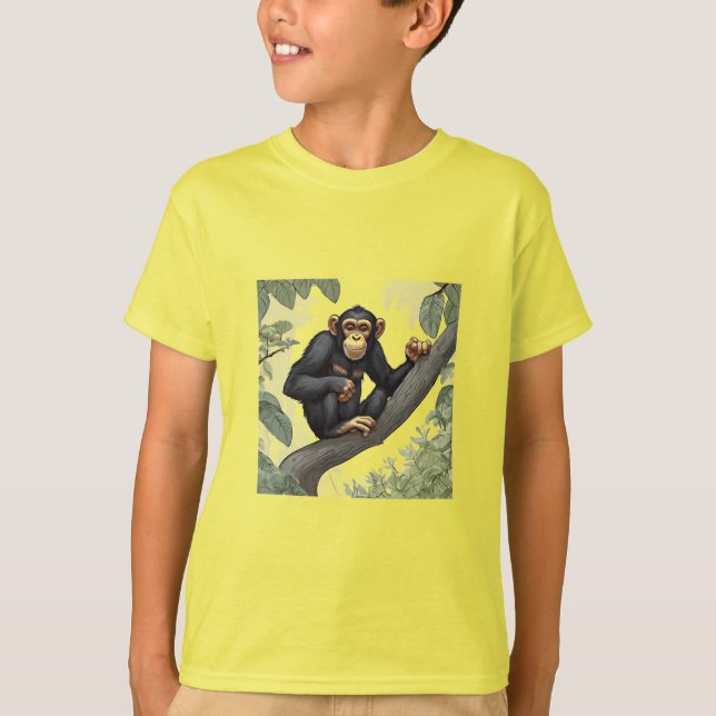 Camiseta Chimpanzé-Cute (Frente)