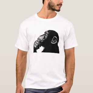 Camiseta Chimpanzé de pensamento