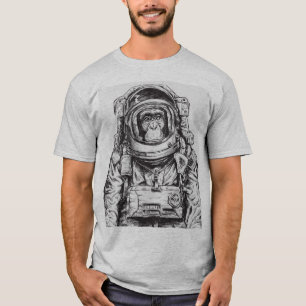 Camiseta Chimpanzé do astronauta