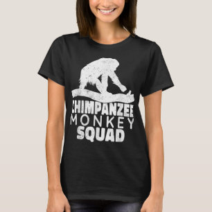 Camiseta Chimpanzé esquadrão primates chimpanzé vintag