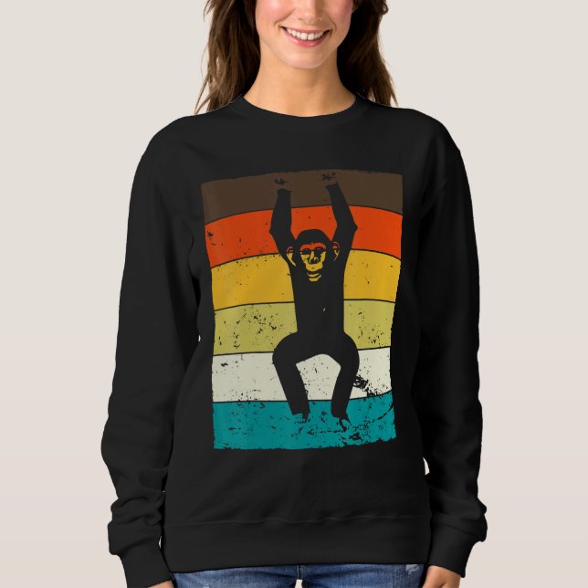 Camiseta Chimpanzé Vintage Macacos Macacos Chimp Selgle Chi (Frente)