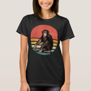 Camiseta Chimpanzee Mackey Retro Vintage Chimp Wild Zoo Ani