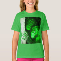 Chimpanzés de Visão Noturna - Camisa-T de Aventura