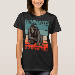 Camiseta Chimpanzés São Meu Excelente Pessoas Favorito Ape