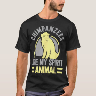 Camiseta Chimpanzés São O Meu Espírito Macaco-Chimpanzé Ani