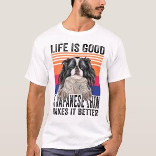 Camiseta Chin Japonês Faz Sua Vida Boa Vintagem