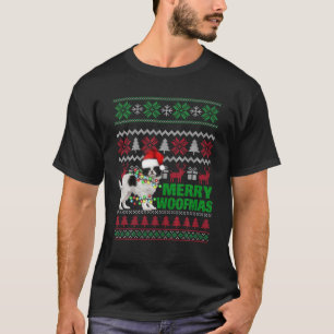 Camiseta Chin Japonês Para Feliz Woofmas Feia De Natal