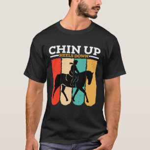 Camiseta Chin Para Cima Calcanhares Para Baixo Galope de Ca