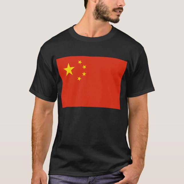 Camiseta China; Bandeira Chinesa (Frente)