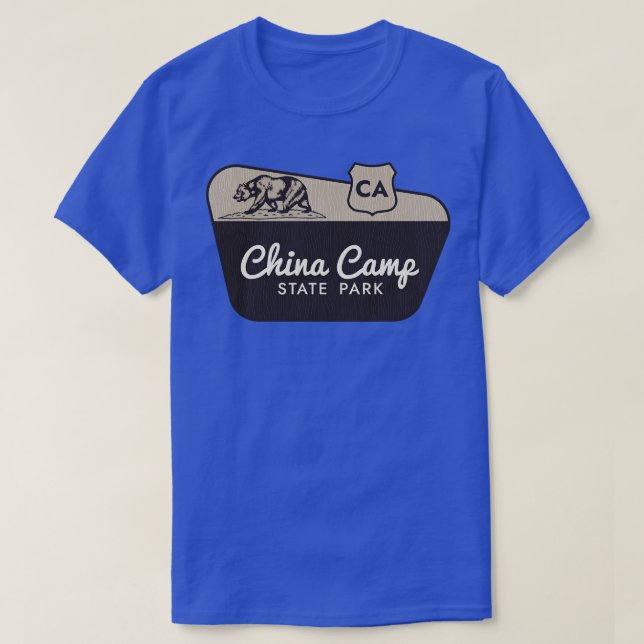 Camiseta China Camp State Park Califórnia Sinal de Boas-vin (Frente do Design)