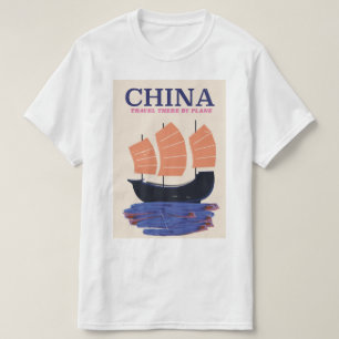 Camiseta China "Vá de avião"