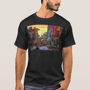 Camiseta Chinatown em Bangkok Tailândia - Foto alterada