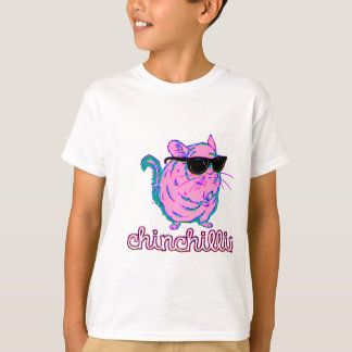 Camiseta Chinchila cor-de-rosa de néon de Chinchillin