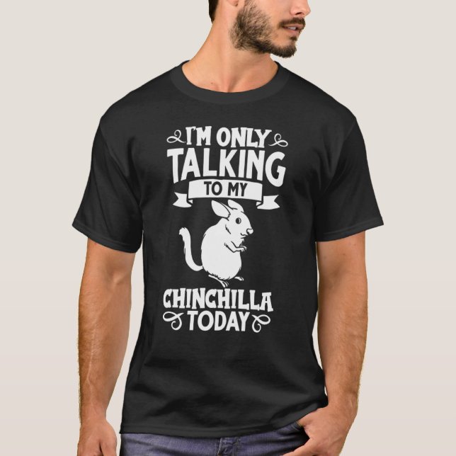 Camiseta Chinchilla Animal Cute Cage Bath (Frente)