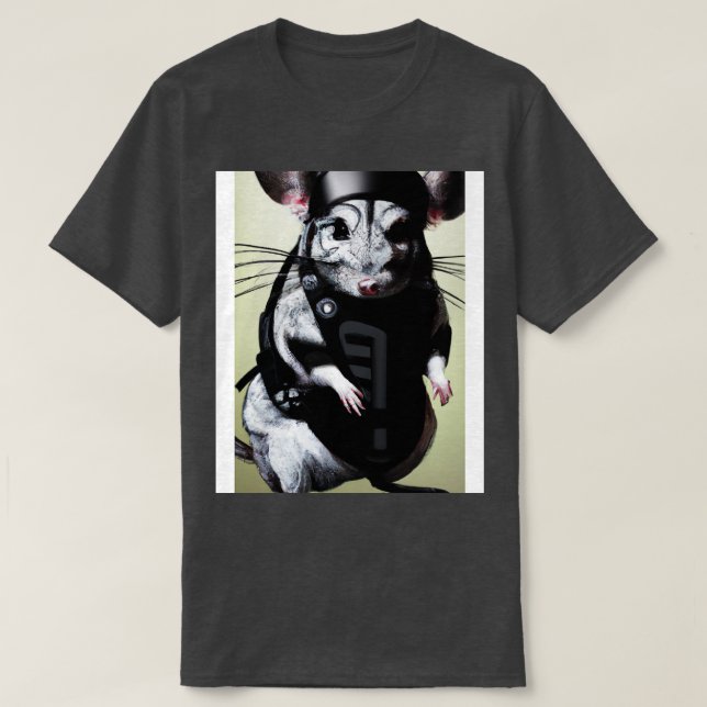Camiseta Chinchilla com roupa ninja 3 (Frente do Design)